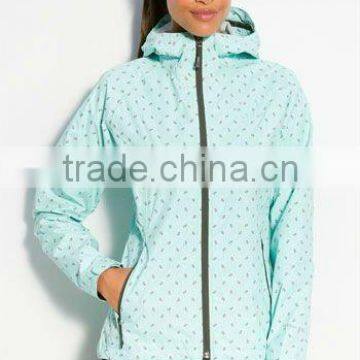 Women's overprint hoody rainwear