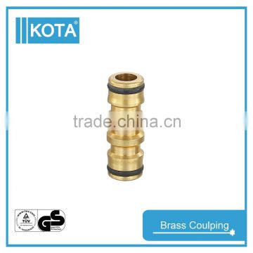 Garden Accessory 2 Way Brass Coupling Hose Connector