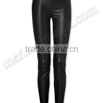 Women Stylish Fashion Soft Black Leather Pants