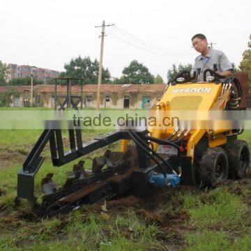 mini skid steer loader with trencher