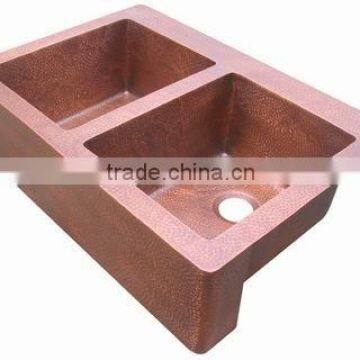 copper apron sink