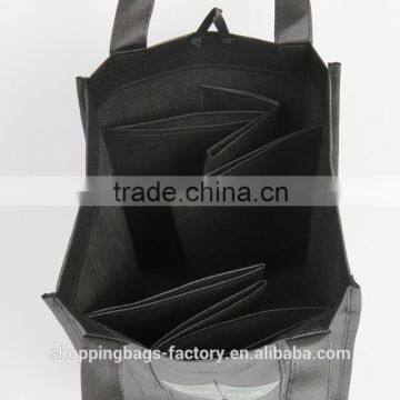 Reusable 1 Bottle / 2 Bottle / 4 Bottle / 6 Bottle Non Woven Promotional Wine Bag photo-4