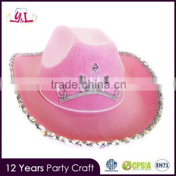 Hen Party Cowboy Hat with Crown For Party Hen Party