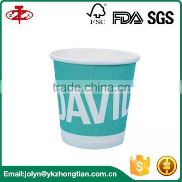 FDA Standard Disposable Single Wall 6.5oz Coffee Cups Paper