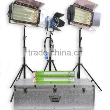 Photographic Equipment 2-4Bank Cool Tricolor Fluorescent Light 650W Fresnel Tungsten Light Kit