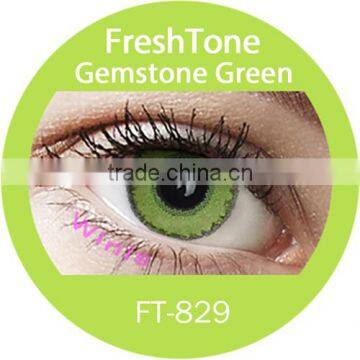 freshtone colored contact lens gemstone green christmas make up cosmetics korea color contact lenses