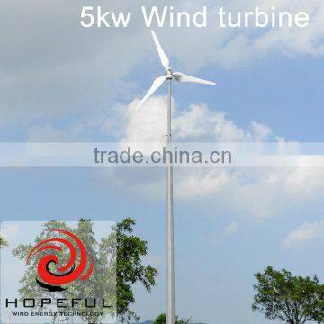 5kw Homemade Small Wind Generator for Wind Solar Hybrid System Price