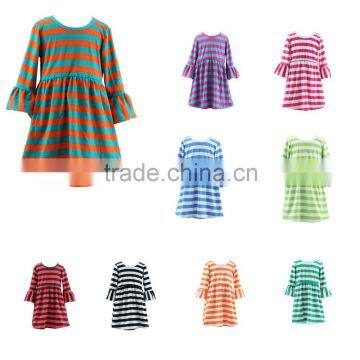 Hot selling baby girl dress high quality wholesale ruffle dress fashion fall dress