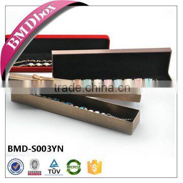 Bronze Color Necklace Case Printed Custom Logo Jewelry Box photo-4