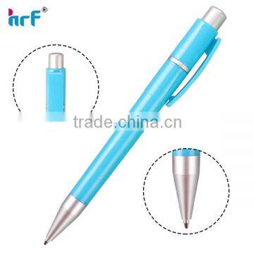 2015 new candy color stationery ball pen with colorful clip