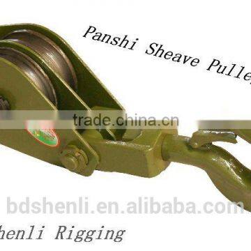 china manufacturer double type rope pulley block