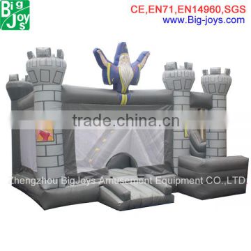 Most popular inflatable bouncy castle with slide for sale