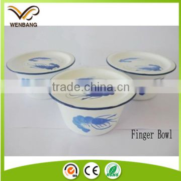 Solid color custom enamel mixing steel bowl set