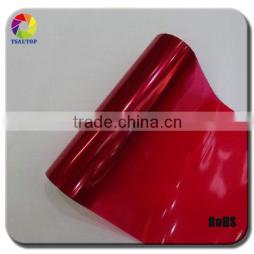 TSAUTOP 2016 Hot Sale Colored Car Wrapping Film Headlight Film Vinyl Red