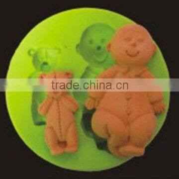 Baby&Bear Silicone Fondant Mould, Cake decoration Mould