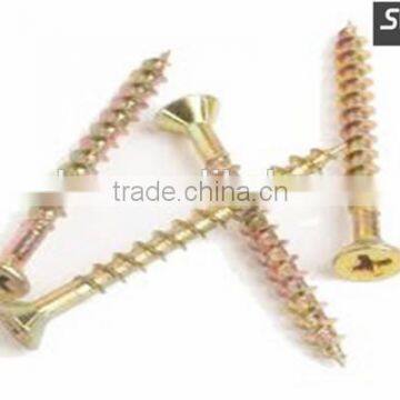 Zinc Plated Din 7505 Double Countersunk Head Chipboard Screw