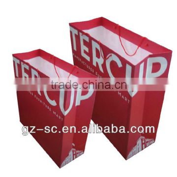 Recycled paper bags wholesale for packing shirt