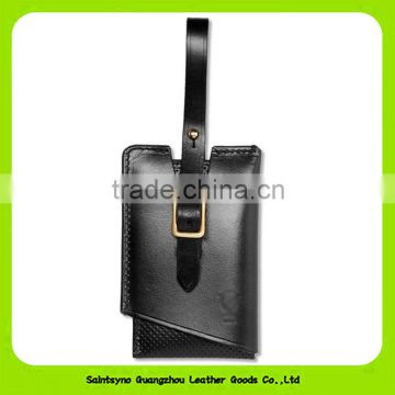 16451 PU Holder Travel bulk embossed leather luggage tag wholesale