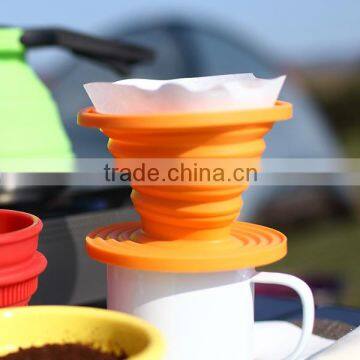 Office Foldable Heat Resistant Food Grade Silicone Coffee Filter photo-5