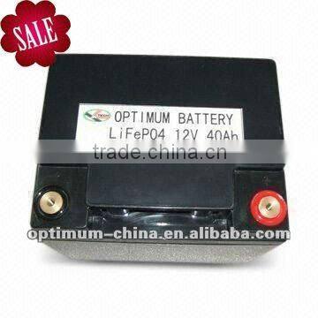 12 volt lithium ion battery 40Ah