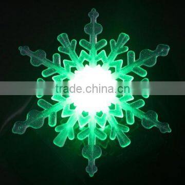 battery operated led snowflake lights/Snowflake Window Suckers with Colour Changing LEDs