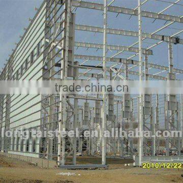 Industrial Prefab Steel Structure Warehouse Shed With Large Span