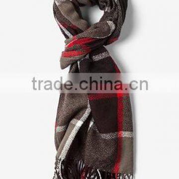 2016 Latest Fine Cheap Unique Checkered Pattern Cotton Scarf Unisex photo-4