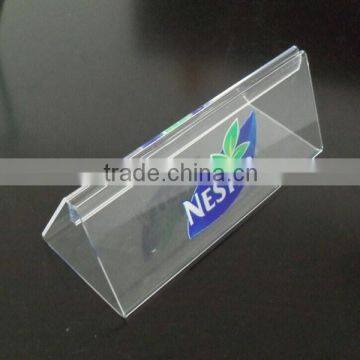 High transparent acrylic table menu holder with logo for tabletop wholesale