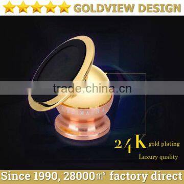 Car phone holder suction cup car rotating magnetic force of the magnetic iron anti-seismic shaking responsive 360 degree rotatio