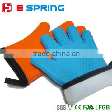 Baking BBQ Cooking Mitts Kitchen Heat Resistant Silicone Glove Oven Pot Holder