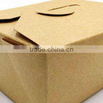 Recycle Brown Kraft Paper Food Folding Meal Box photo-3