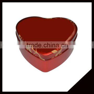 Customized Printed Heart-shaped Wedding Candy Tin Box Metal Candy Packaging Box