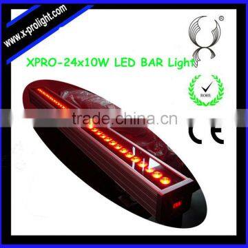 IP65 240w 39.5inch 24pcs 10W Quad color LED bar light, led LIGHT BAR building wash effect