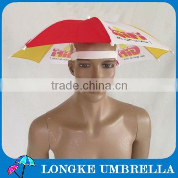 [H004]Advertising Head umbrella, umbrella hat for sale