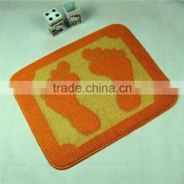 Polypropylene Fiber Big Foot Print Bathroom Rugs Anti-slip Mat photo-4