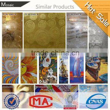 easy mosaic crafts similar real 24K gold mosaic glass mosaic for swimming pool tile and bathroom glass mosaic