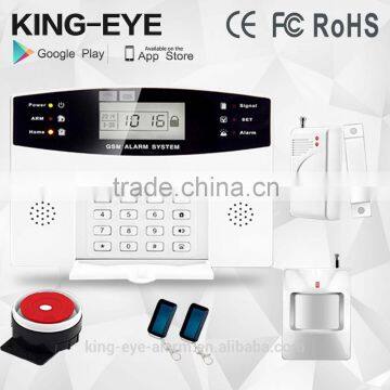 Preset max 6 group of alarm numbers 99 wireless zones home alarm system gsm