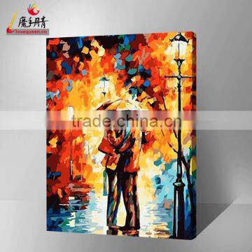 handmade beautiful artwork oil painting by number on canvas 2016