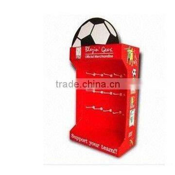 AEP customized sports accessories paper display stand