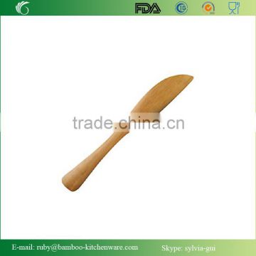 2015 Promotion Bamboo Wooden Long Hanlde Bread Mini Knife Spreader