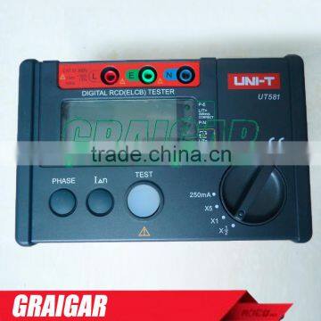 Uni-t leakage protection switch tester UT581 RCD measurement Leakage Circuit Breaker AUTO RAMP function