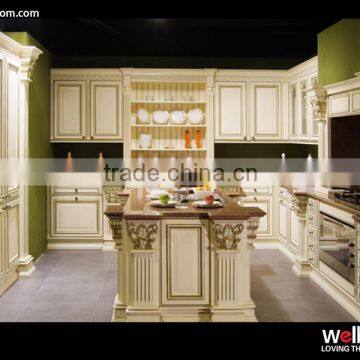 Solid Surface New Pearl White Kitchen Cabinet