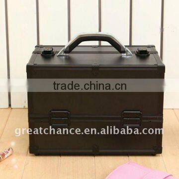 Black Professional Aluminum Makeup Artist Cosmetic Case box