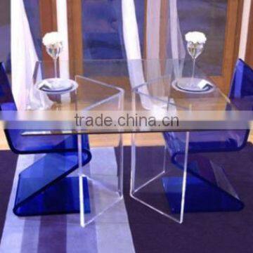 Factory directly sale elegant Morden customize clear Acrylic table riser and coffee chair