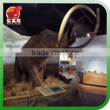 Simulation animatronic life-size prehistoric animal mammuthus