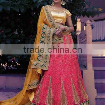 Conscientious Hot Pink Net Lehenga Choli/fancy lehenga choli/Lehenga Choli Wholesaler In India