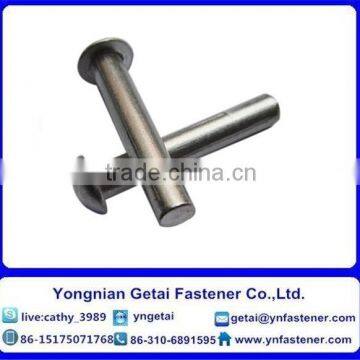 Carbon Steel Galvanized Flat Head Tubular Rivets DIN 7339 photo-4