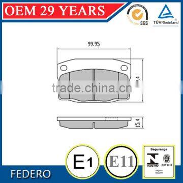 9610 1972 5 D378 Auto brake pads for Daewoo