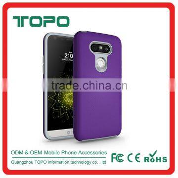 Korea Design Hybrid Plastic Silicone Material Wholesale Mobile Accessories Hard PC Cushioning Shockproof Shell Case for LG G4 G5 photo-3