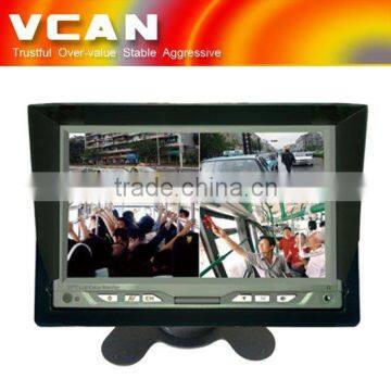 7 Inch TFT LCD monitor car 4 way video input rearview TM-7008Q-7